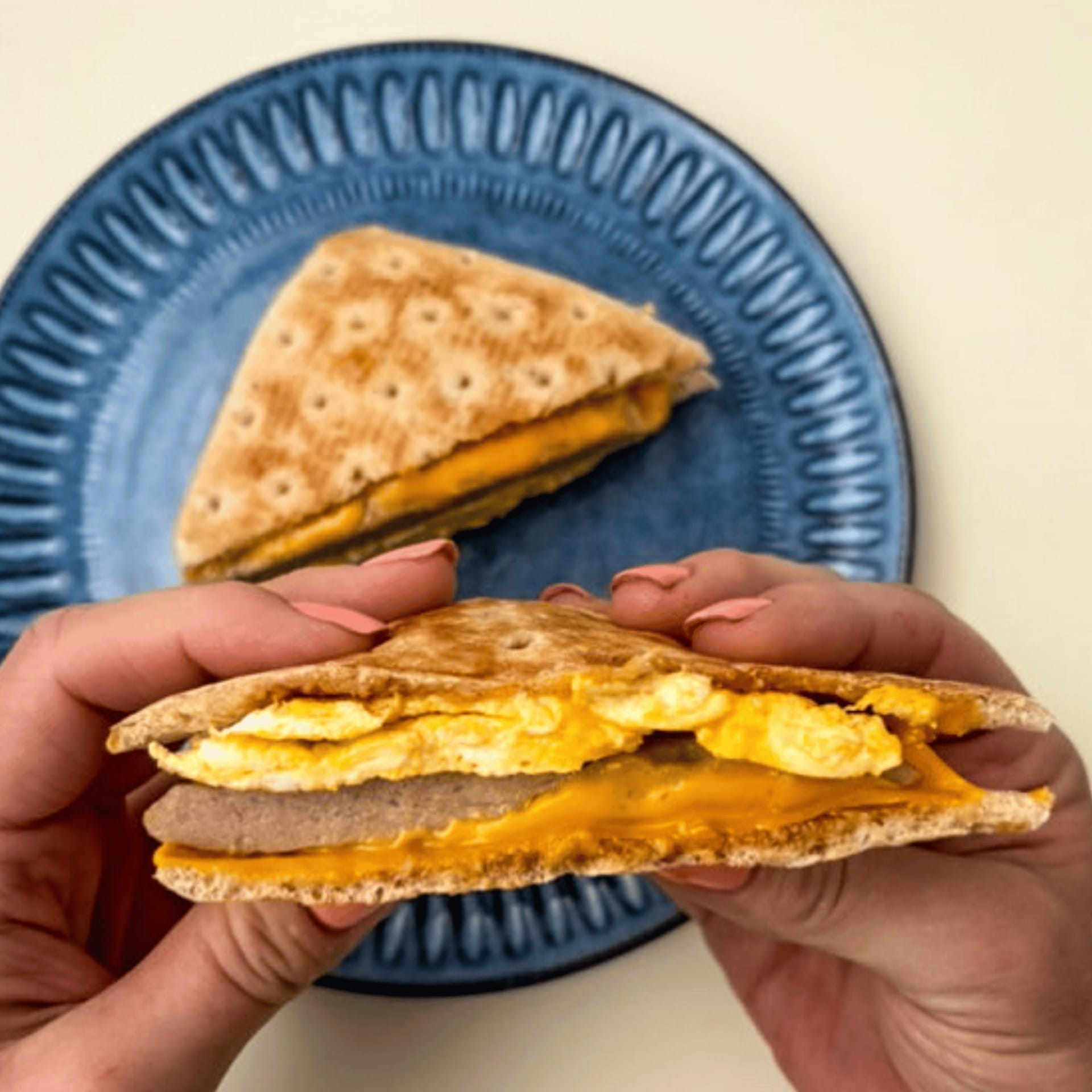 Honey BBQ Chicken Breakfast Sandwich EATING WITH CHLOE